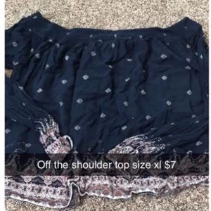 Off the shoulder top